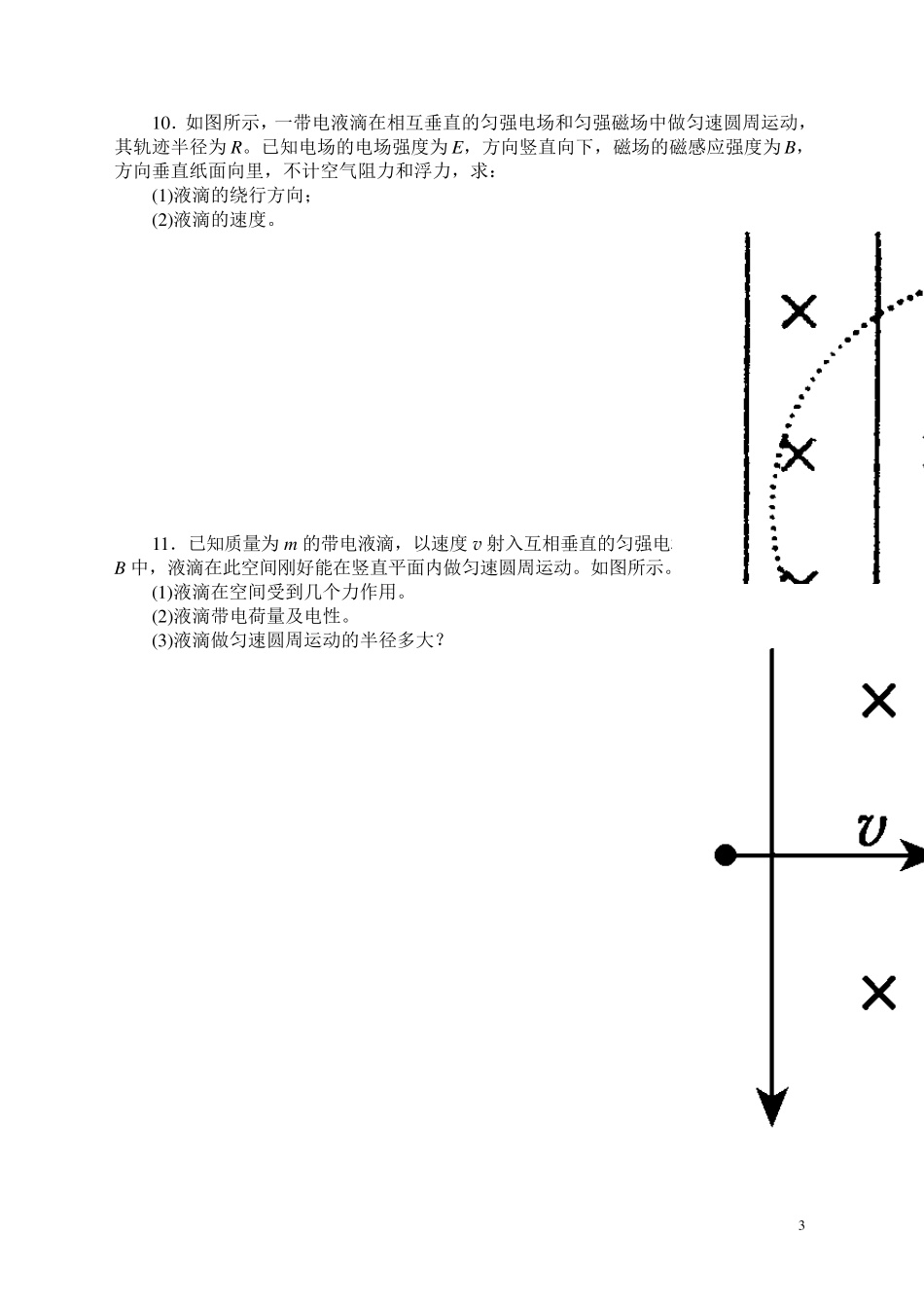 专题训练带电粒子在匀强磁场中的运动_第3页
