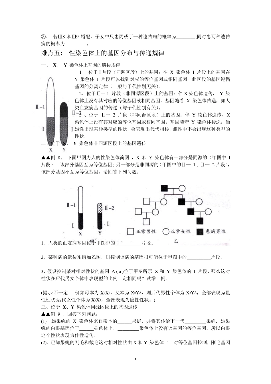专题：伴性遗传_第3页