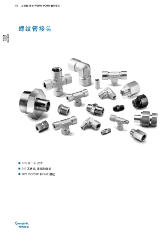 世伟洛克不锈钢接头