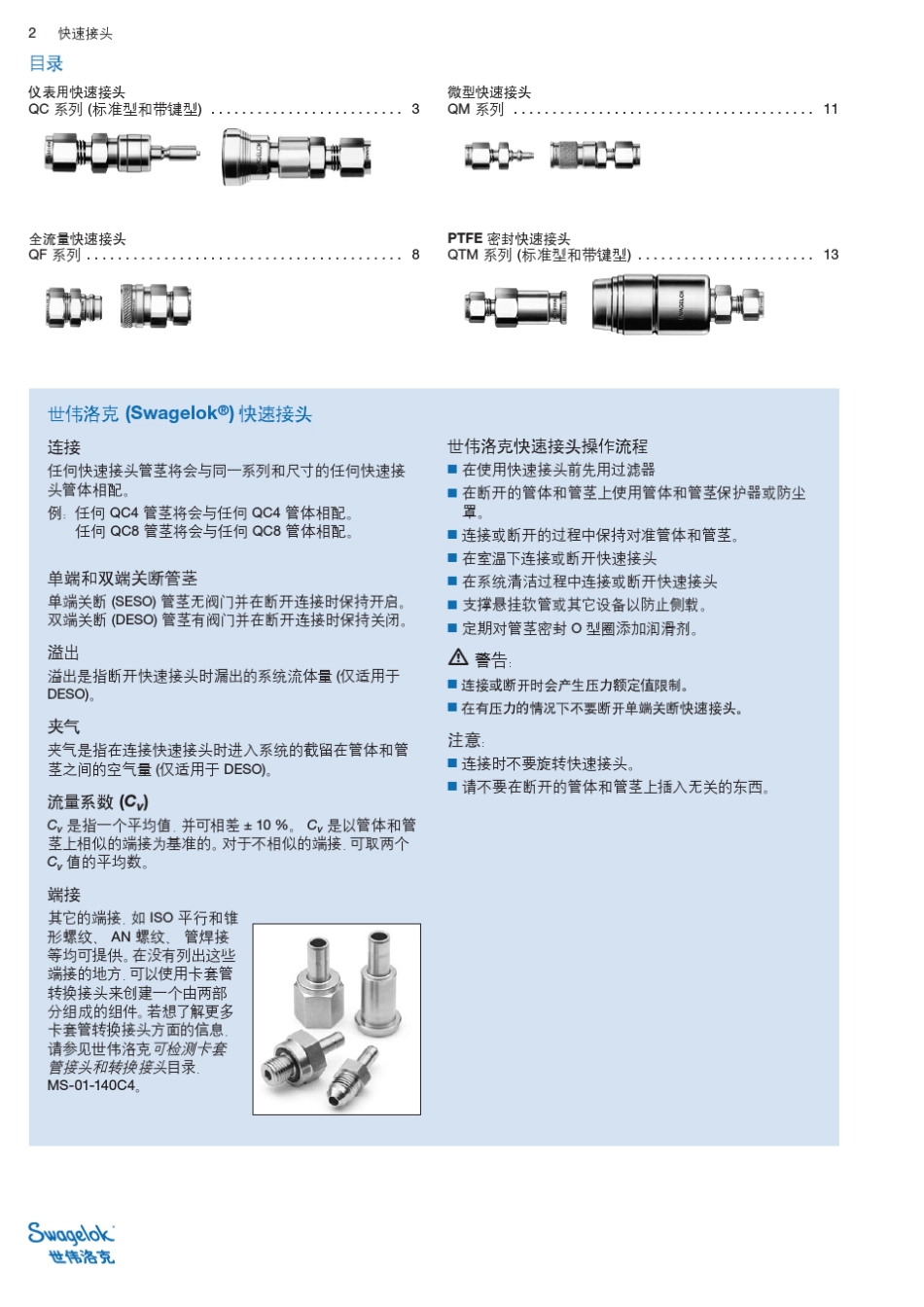 世伟洛克快速接头目录_第2页