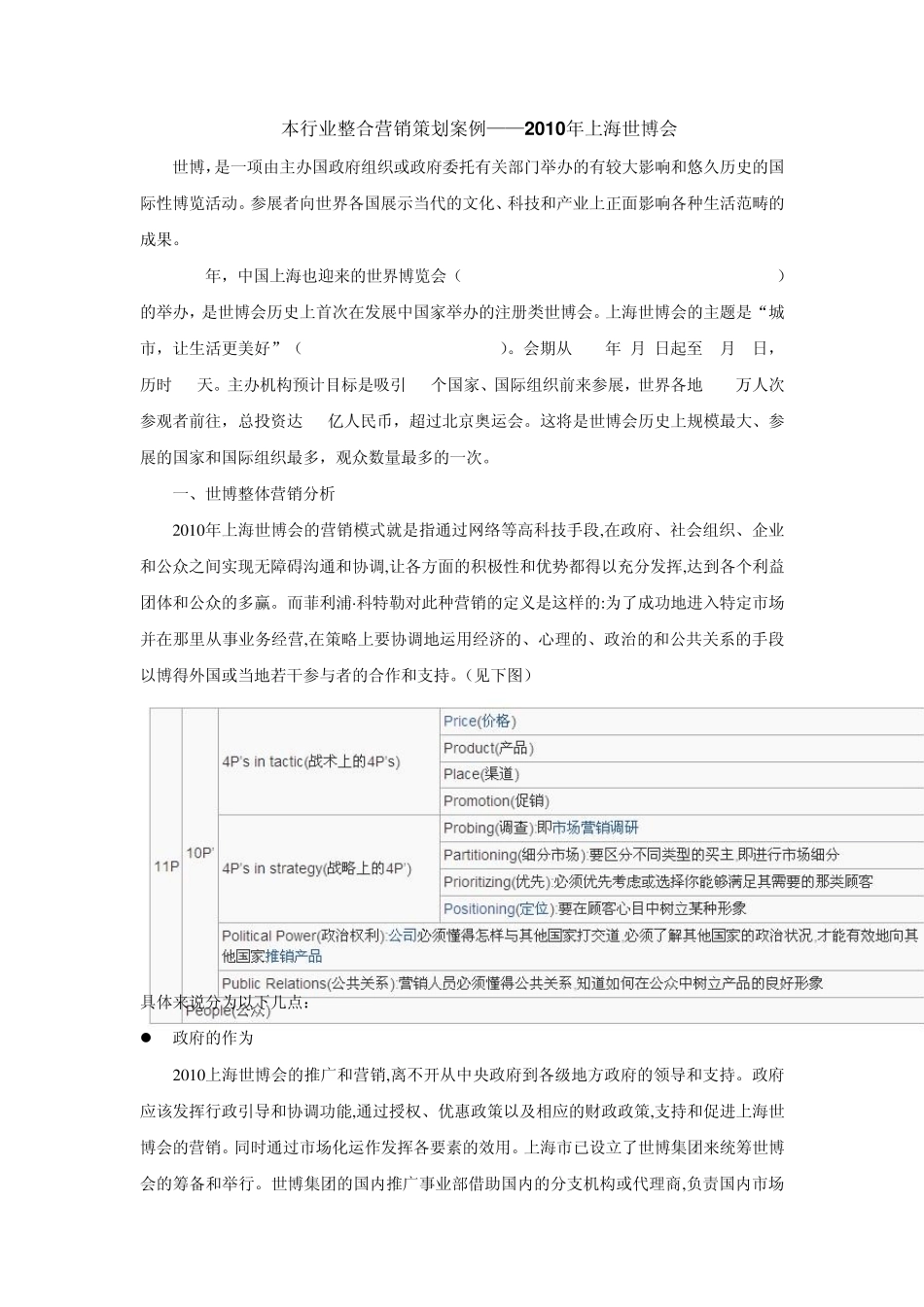 世博会整合营销策划案例_第1页