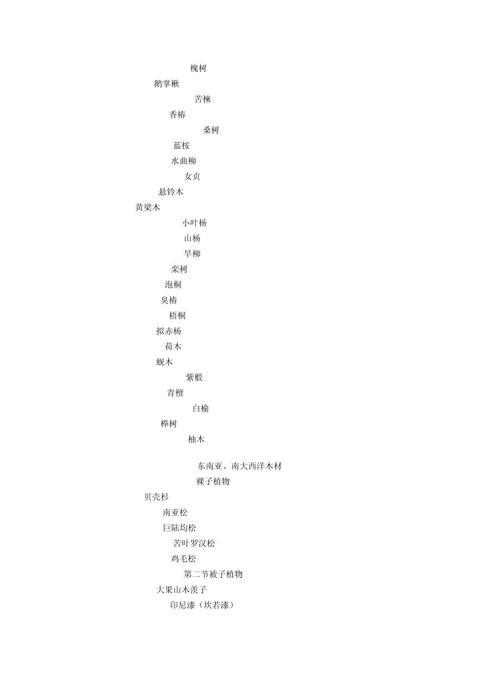 世界主要树种中英文对照_第3页