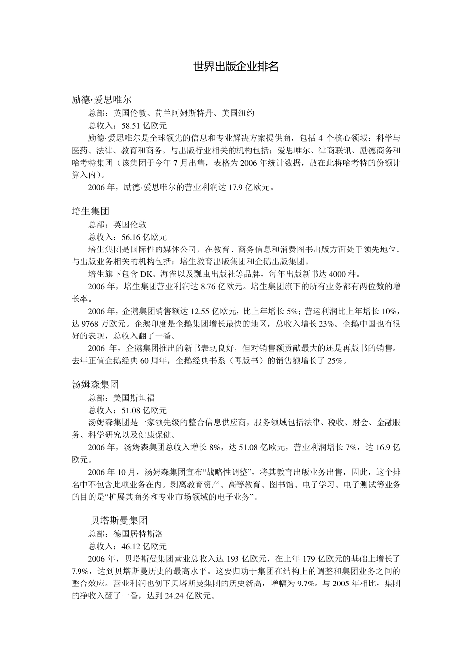 世界出版企业排名_第1页