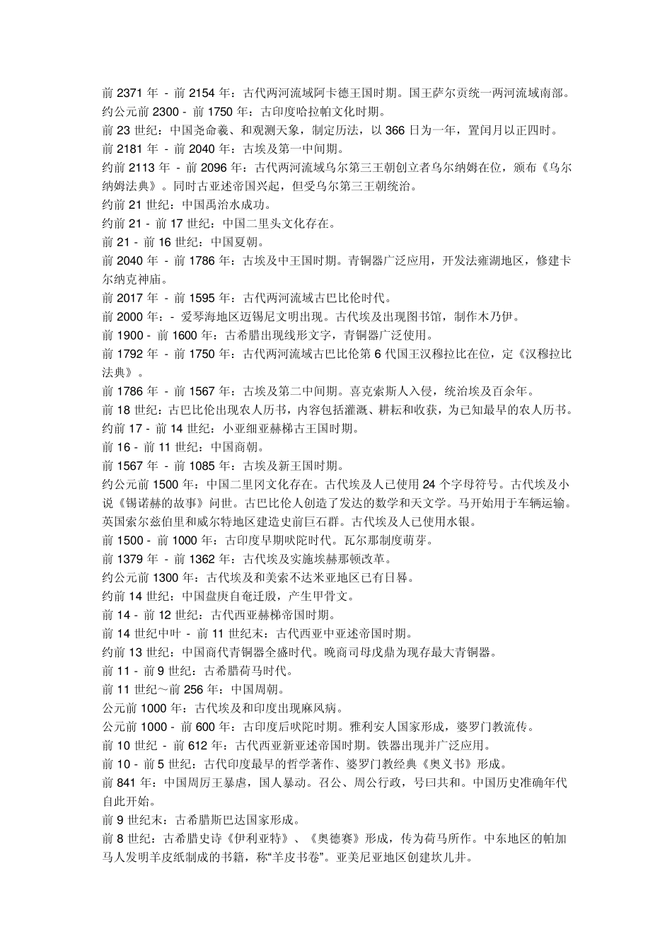 世界历史纪年表_第2页