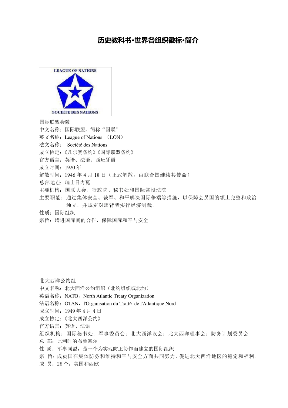 世界各组织徽标_第1页