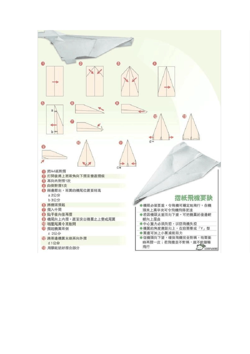 世界四大纸飞机的叠法_第2页