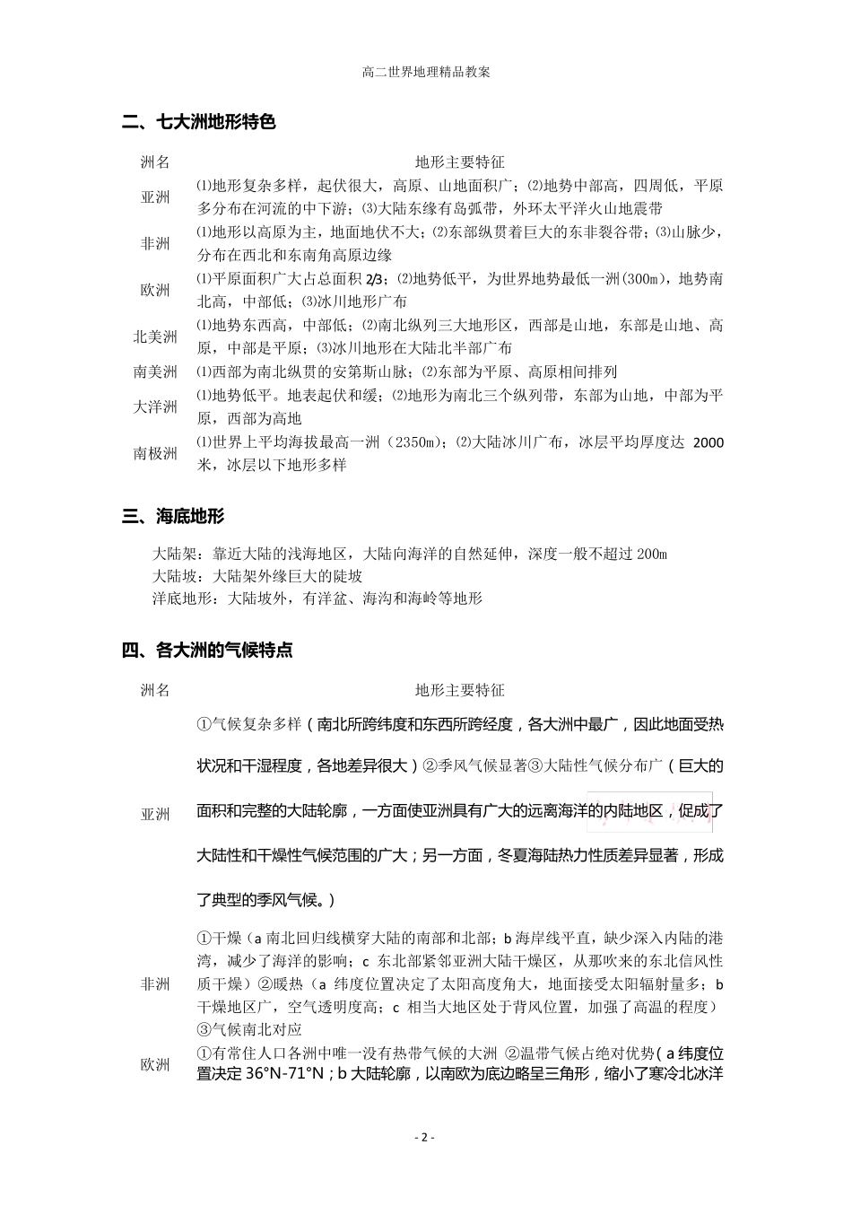 世界地理知识点总结(重要_第2页