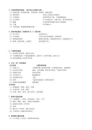 世界地理答题模版