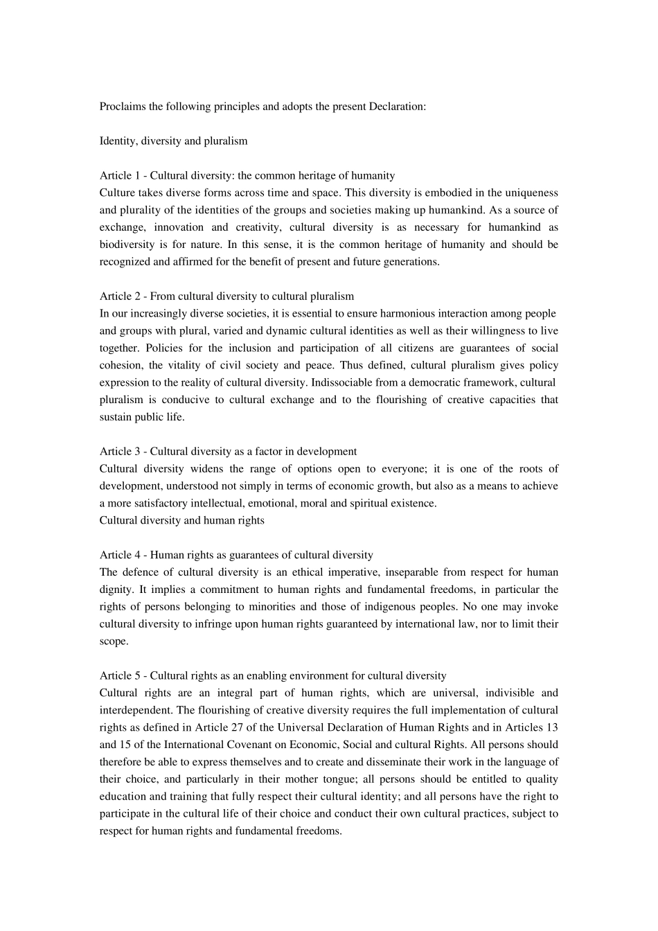 世界文化多样性宣言中英_第2页