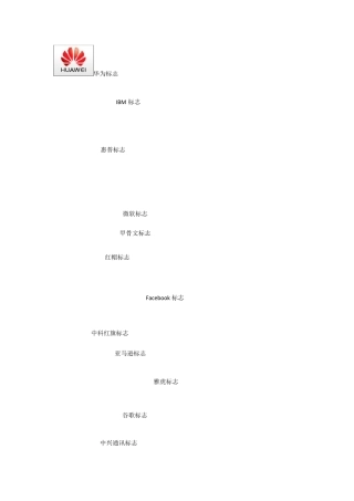 世界著名IT企业logo(部分)
