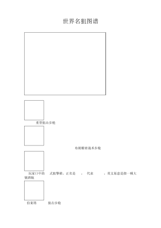 世界著名狙击枪图谱