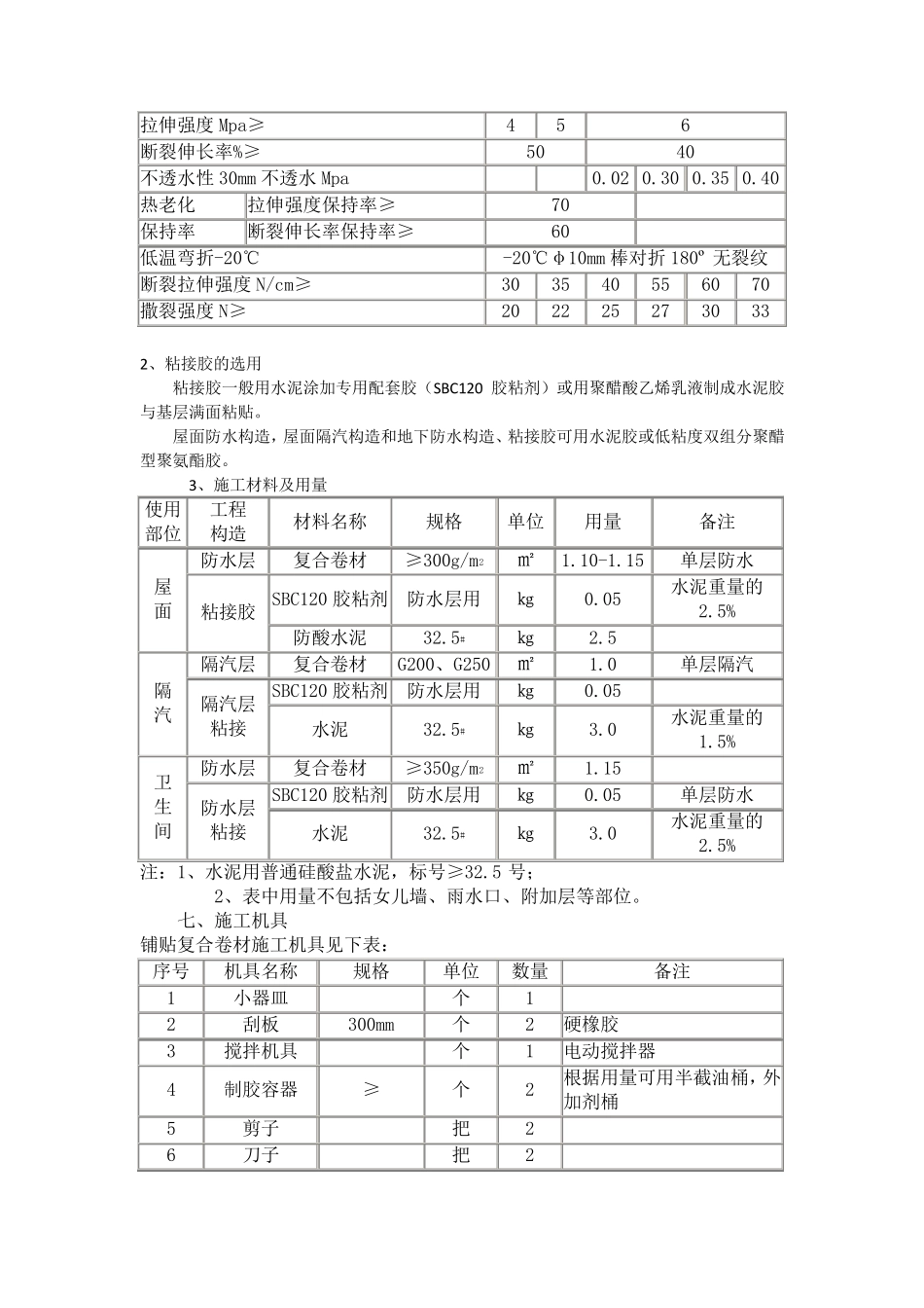 丙纶防水施工方案_第3页