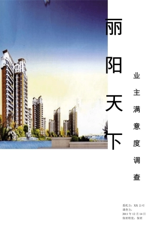 业主满意度调查报告