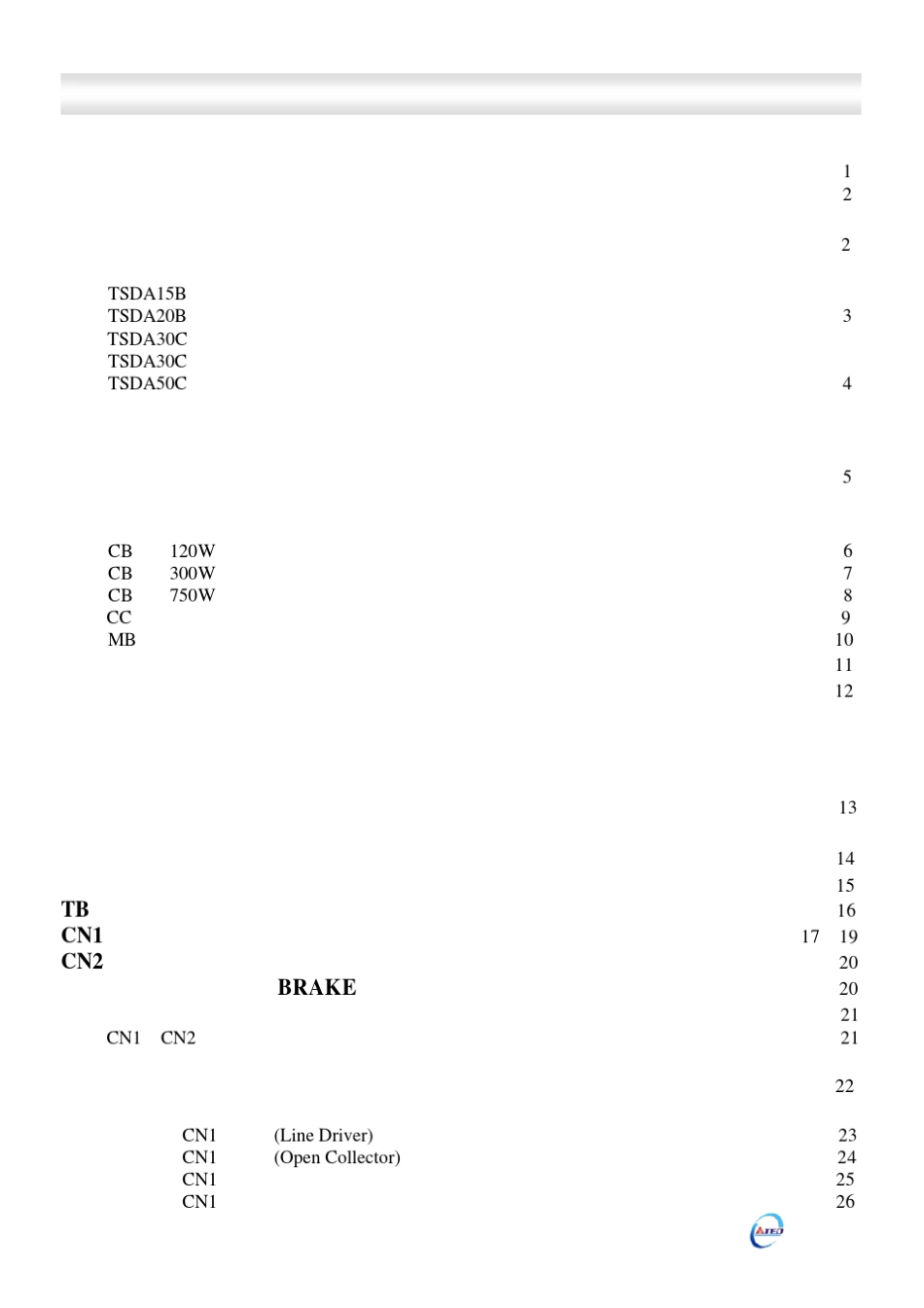 东元(TECO)TSDA伺服说明书_第2页