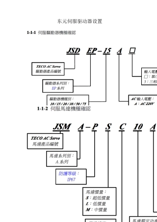 东元伺服驱动器设置图解(位置控制)