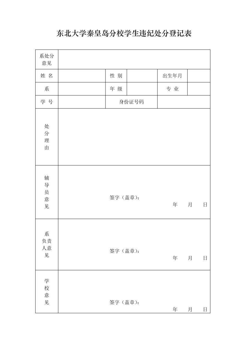 东北大学违纪学生材料卷宗_第2页