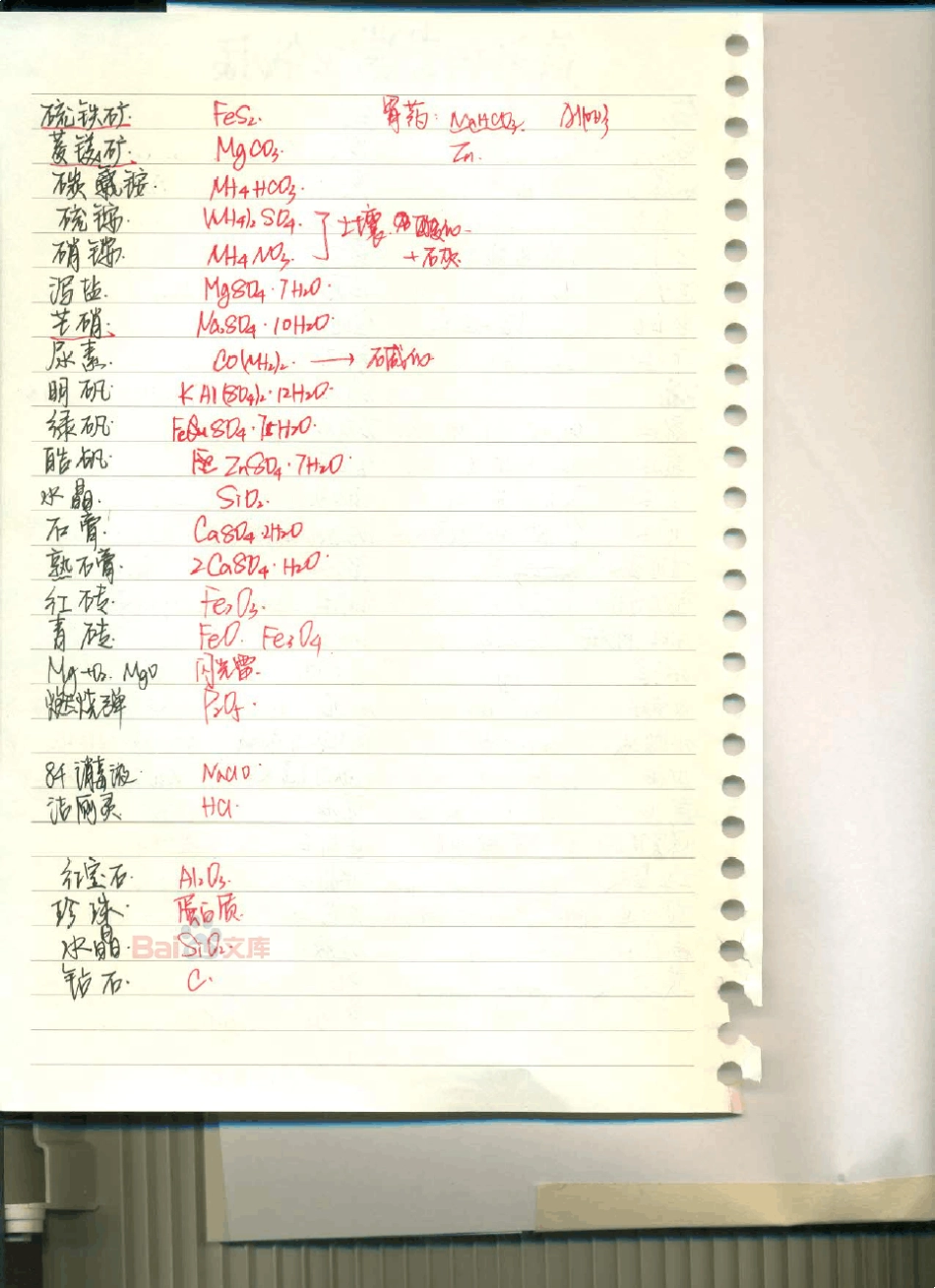 东北师大附中理科学霸高中化学笔记01_2014高考状元笔记_第2页