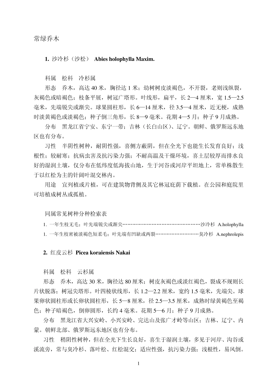 东北耐寒园林树木识别_第1页