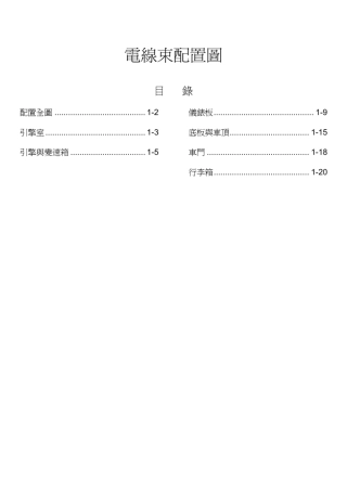 东南菱帅维修手册元件位置图1