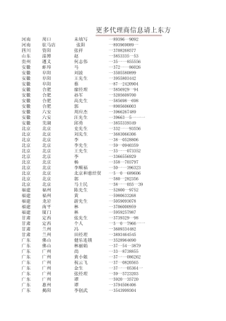 东方保健品网代理信息11.1