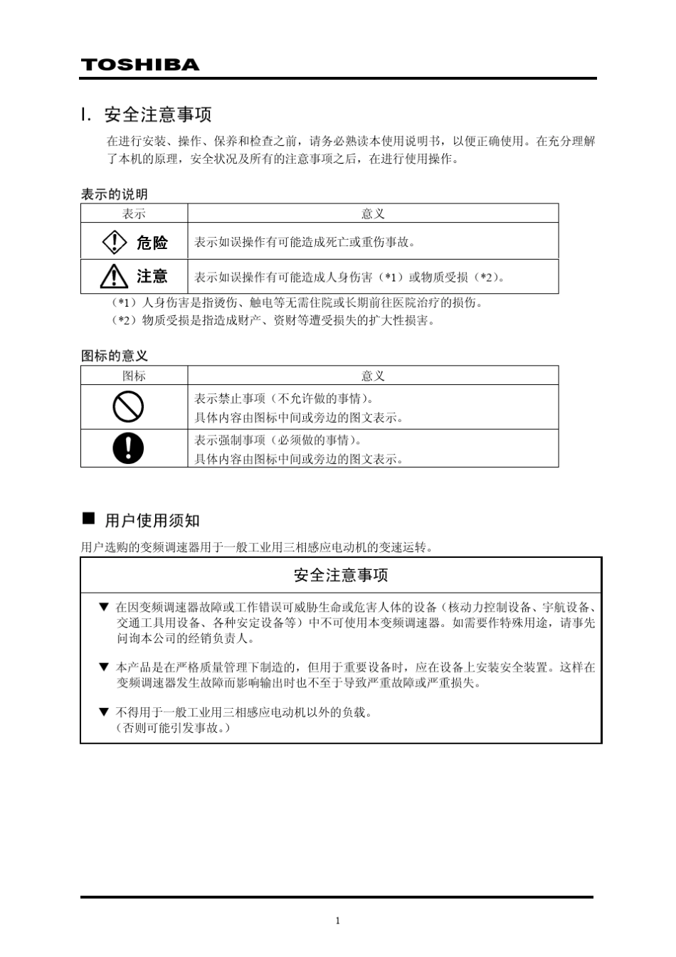 东芝变频器说明书_第2页