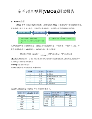 东莞超卓视频(VMOS)测试报告