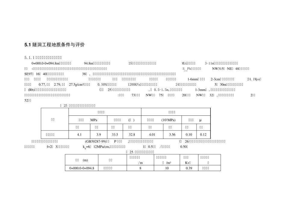 两河口隧洞工程地质勘察报告_第1页