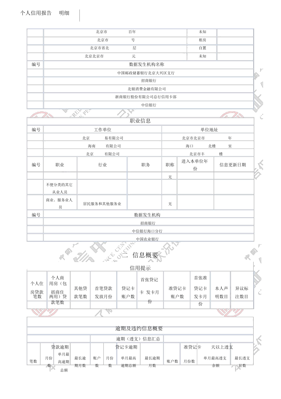 个人征信报告(水印)_第3页