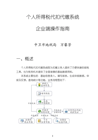 个人所得税代扣代缴系统(企业端)操作指南