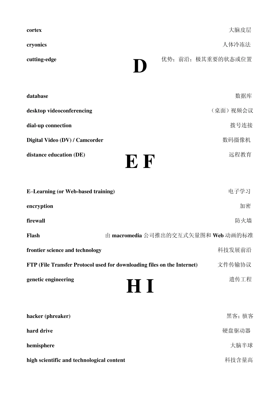 个人收集口译词汇之科技_第3页