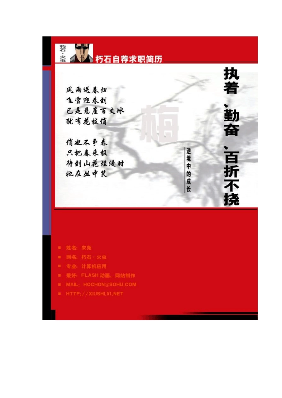 个人简历封面设计_第2页