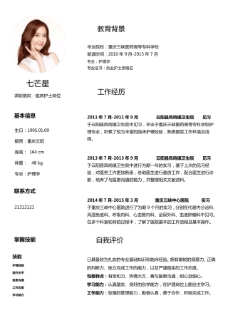 个人简历模板(强烈推荐)