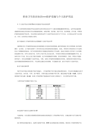 个人防护用品有哪些
