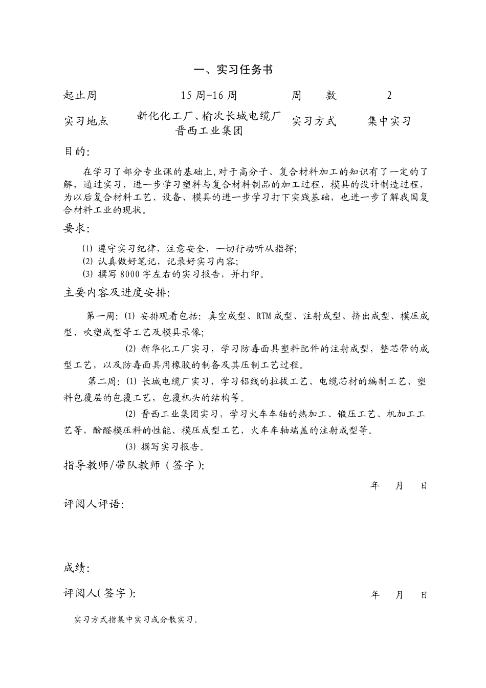 中北大学实习报告_第2页