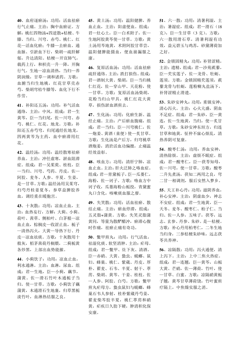 中医100首常用方剂中药学_第3页