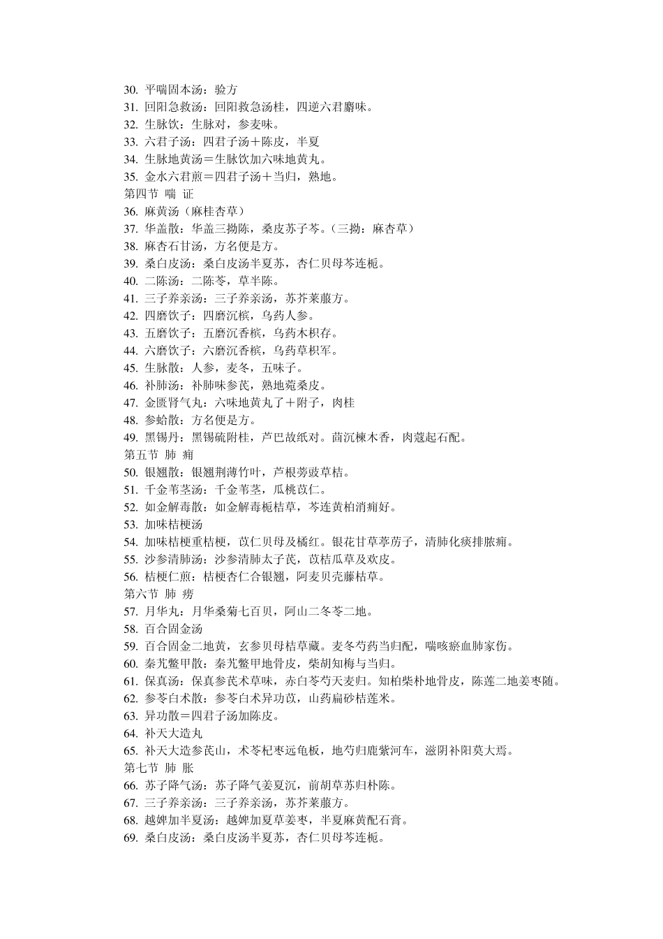 中医内科学常用方剂方歌_第2页