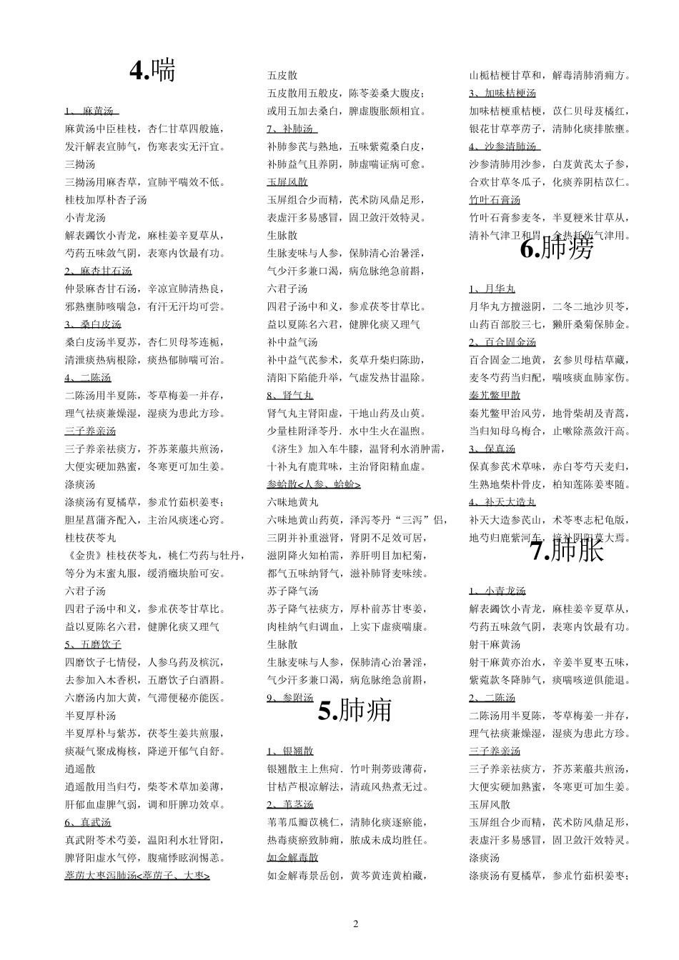 中医内科学方歌_第2页