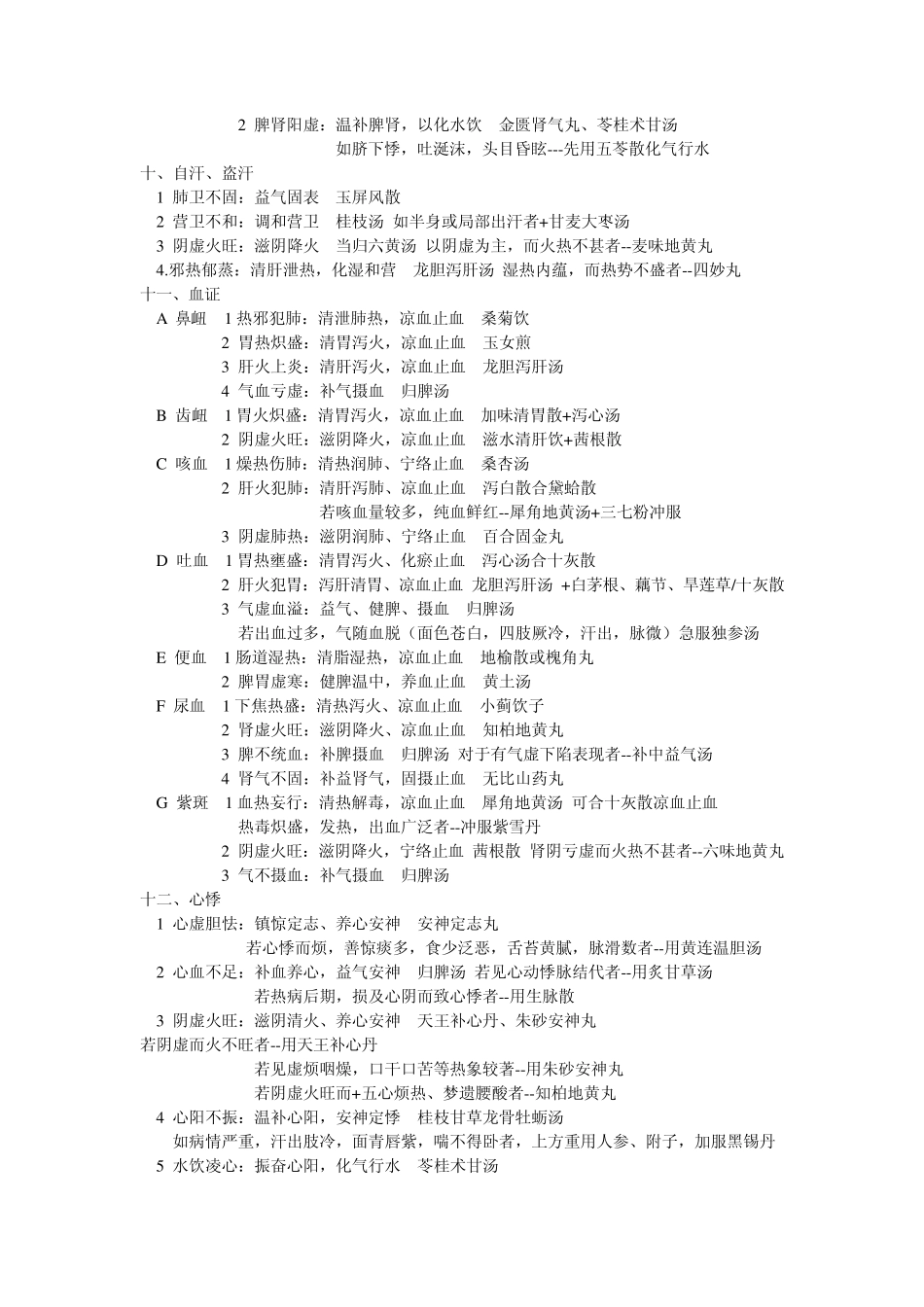 中医内科学核心笔记四版教材_第3页