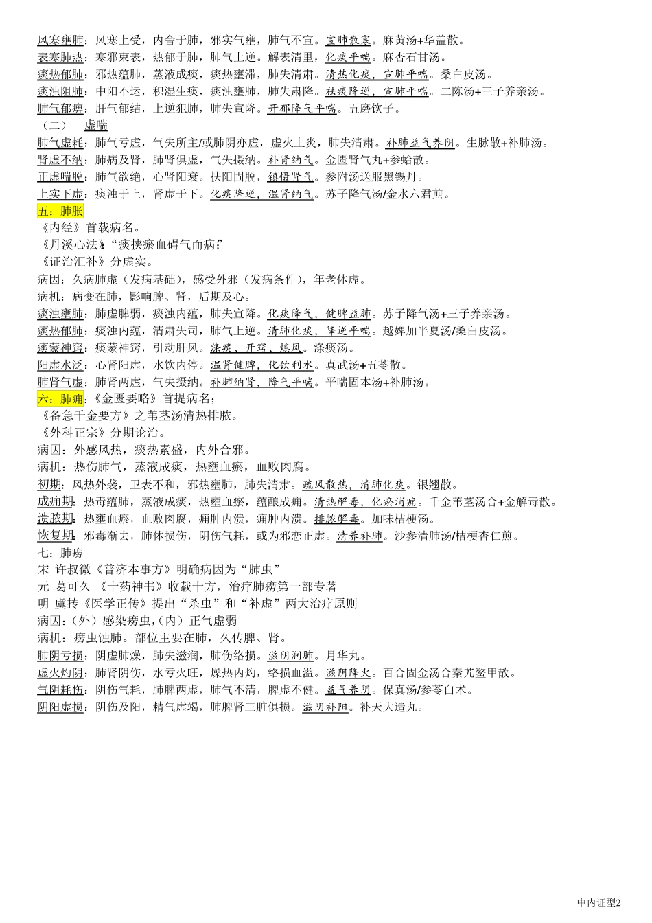 中医内科学证型_第2页