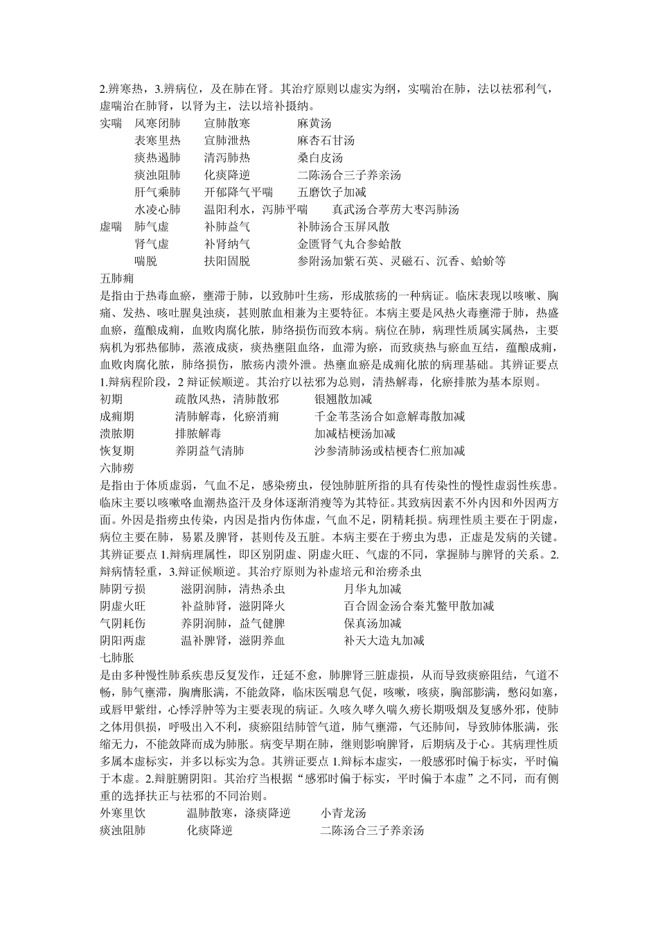 中医内科规培资料整理中医内科学_第2页