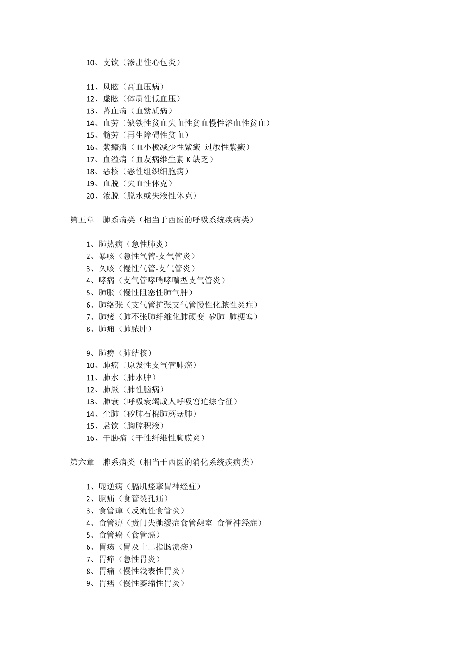 中医各类病名翻译_第3页