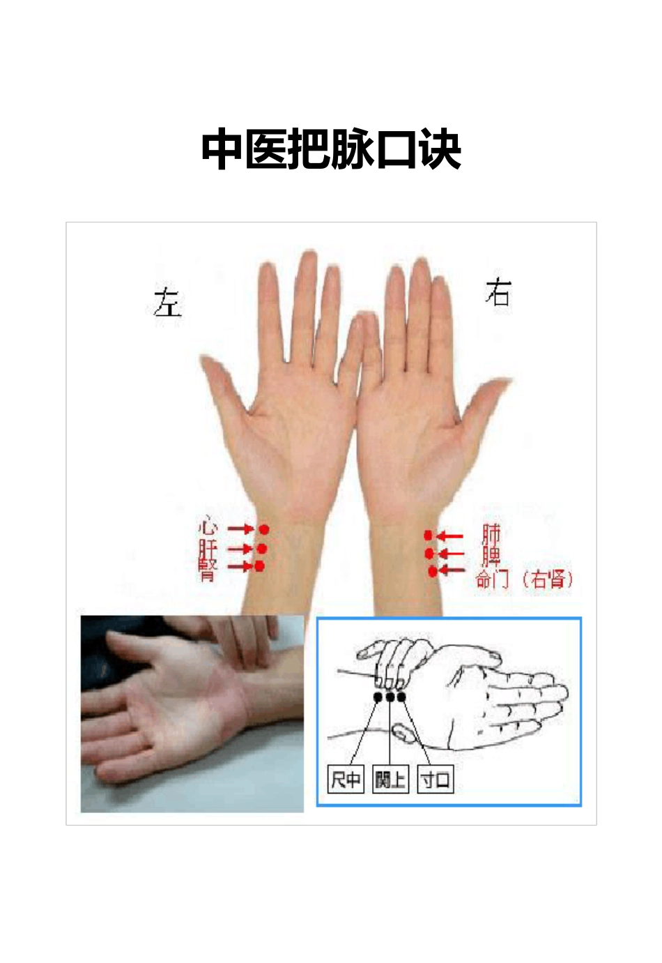 中医把脉口诀_第1页