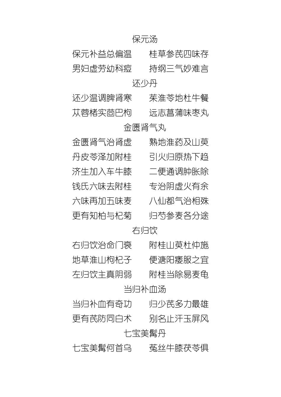 中医汤头歌诀_第3页