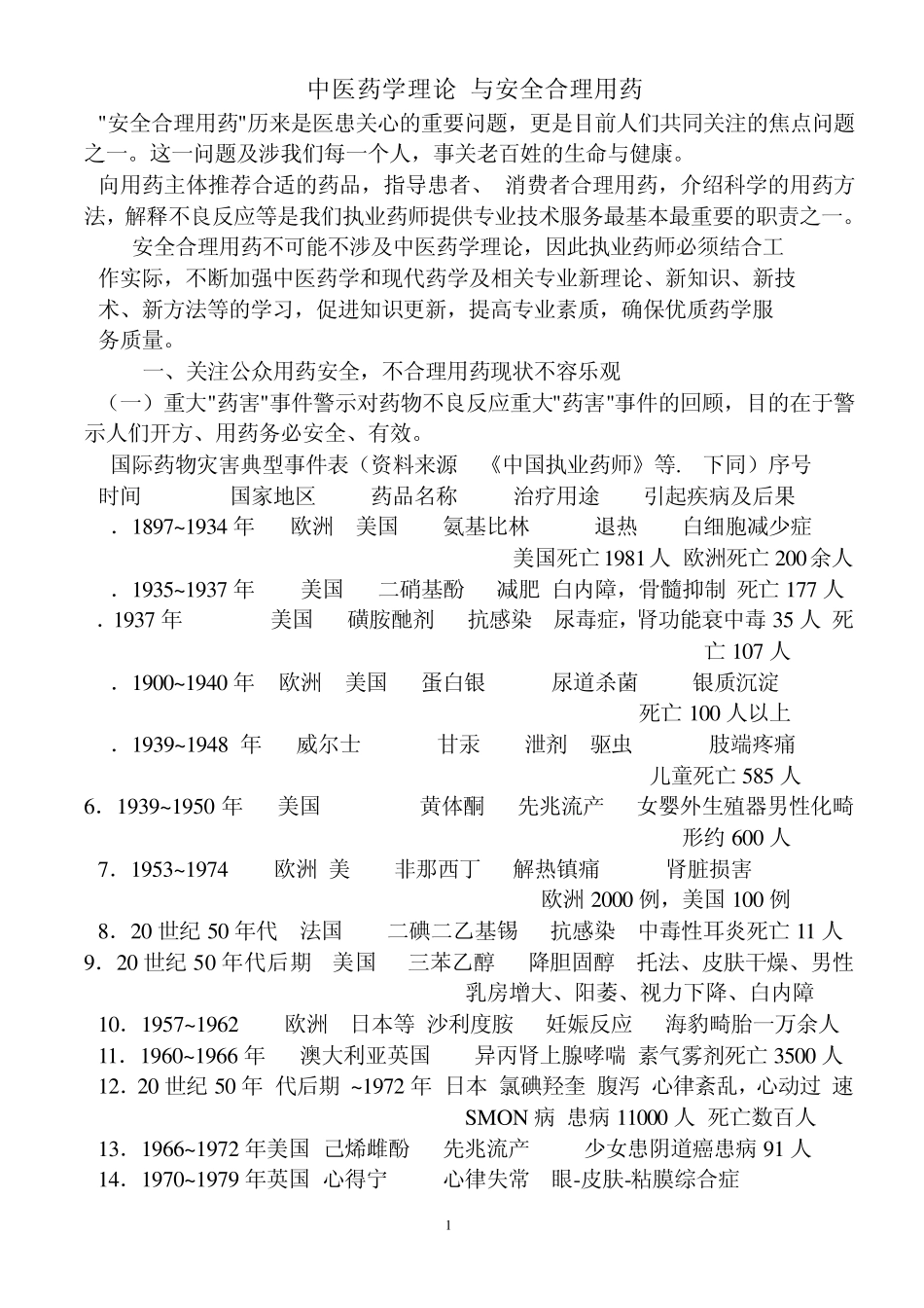 中医药学理论与安全合理用药_第1页