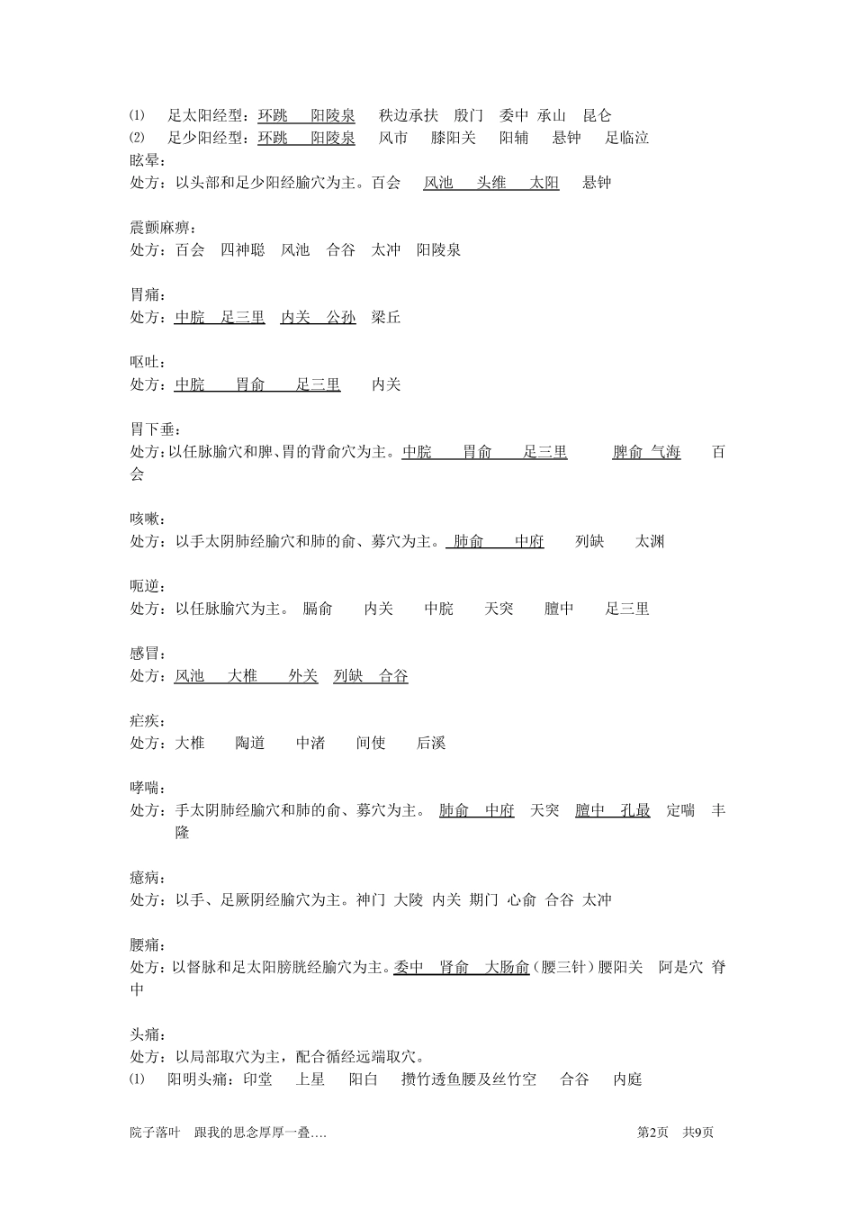中医针灸处方_第2页