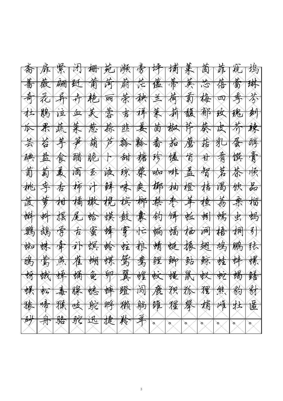 中华字经钢笔书法(田字格)_第3页