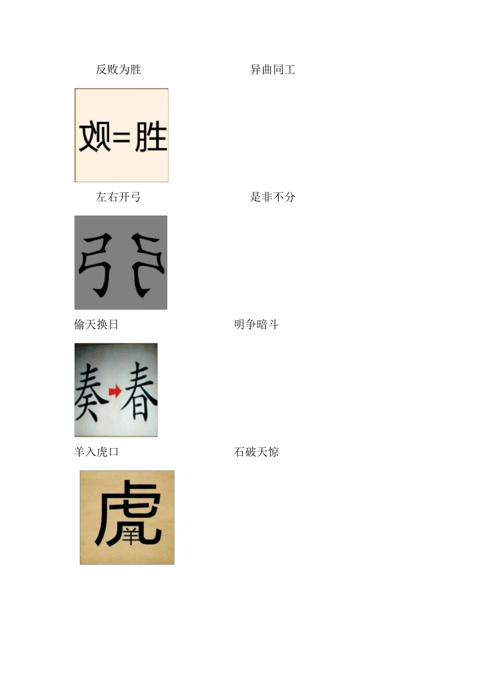 中华成语大会初赛看图猜成语题库_第2页