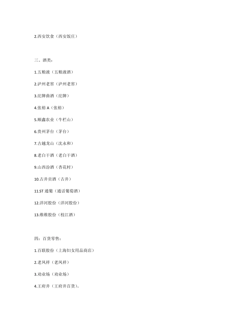 中华老字号上市公司一览_第2页