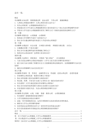 中南大学心理健康习题