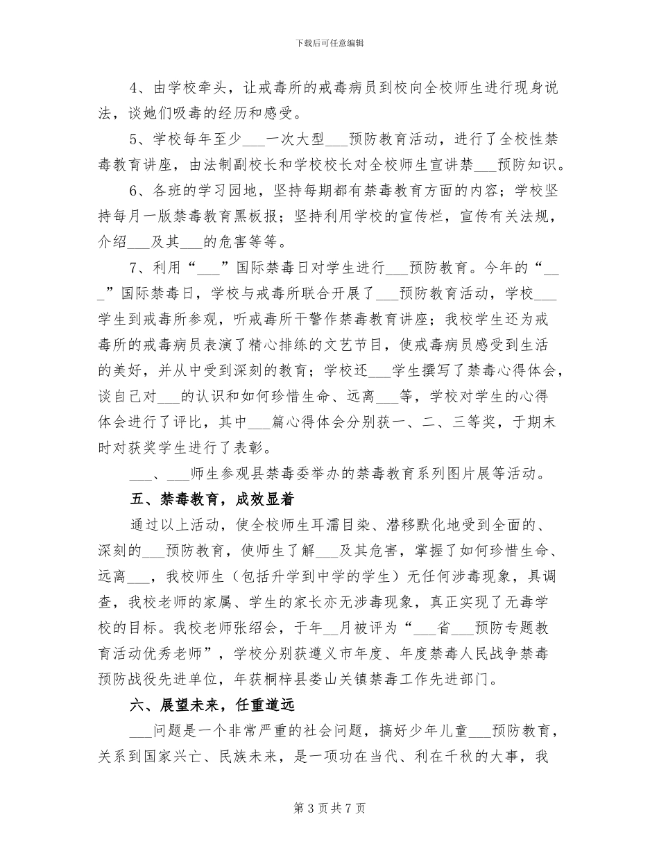 2024年校园加强禁毒宣教总结_第3页